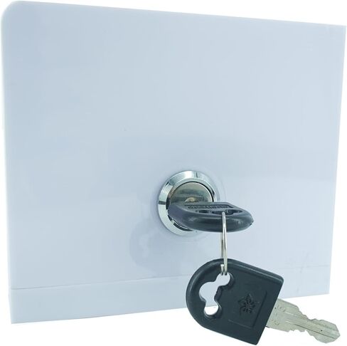 Donation Ballot Box with Lock - Secure Suggestion Box Perfect for Business Cards (White 4 pieces) in Saudi Arabia