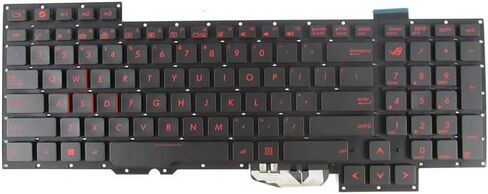 بديل لوحة المفاتيح الجديدة لـ ASUS G751 G751J G751JM G751JL G751JY G751JT 0KNB0-E601US00 ASM14C33USJ442 أسود US in Saudi Arabia