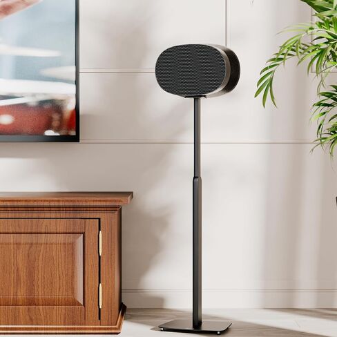 حامل مكبر صوت WALI لجهاز Sonos Era 300™ - حامل مكبر صوت Sonos قابل للتعديل للارتفاع للصوت المحيطي قائم بذاته في 3 خطوات حامل مكبر صوت لاسلكي واحد (S0N007-B)، أسود in Saudi Arabia