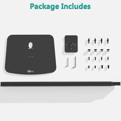 حامل مكبر صوت WALI لجهاز Sonos Era 300™ - حامل مكبر صوت Sonos قابل للتعديل للارتفاع للصوت المحيطي قائم بذاته في 3 خطوات حامل مكبر صوت لاسلكي واحد (S0N007-B)، أسود in Saudi Arabia