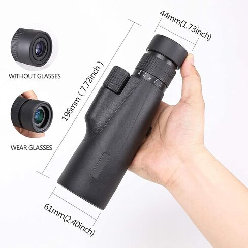 10-30X50 HD Monocular Telescope Professional Larger Vision High Powered Cosmic Scope with Smartphone Adapter Nitrogen-Filled Waterproof Zoom Telescope for Outdoor Wildlife Bird Watching in Kuwait