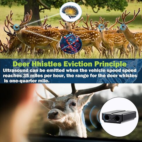 Deer Whistles for Car - Deer Horn for Vehicles, Trunks, Motorcycle, SUV, Deer Deterrent Warning Devices Animal Alert for Cars with Extra Tapes（4 Pack） in Saudi Arabia