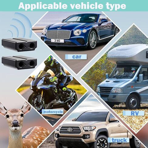 Deer Whistles for Car - Deer Horn for Vehicles, Trunks, Motorcycle, SUV, Deer Deterrent Warning Devices Animal Alert for Cars with Extra Tapes（4 Pack） in Saudi Arabia