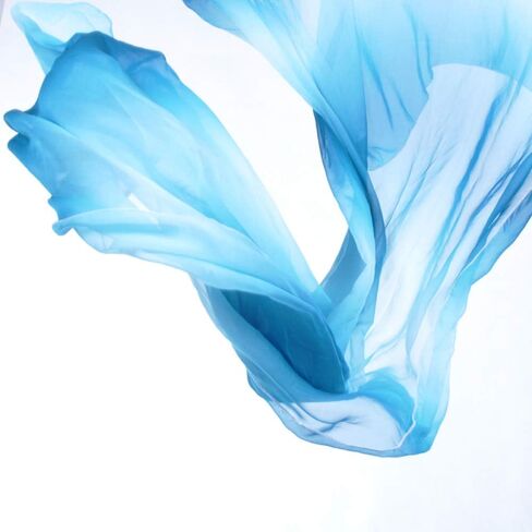 2Pcs Silk Veils Poi Chain Balls Women Belly Dance Poi Streamer Throw Ball Stage Props in Saudi Arabia
