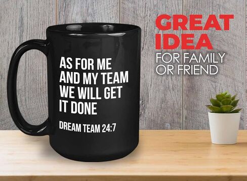 Occupation Coffee Mug 11oz, Dream Team Funny Hilarious Saying for Best Worker Employee Coworker Achievement from Boss Manager, White in Saudi Arabia