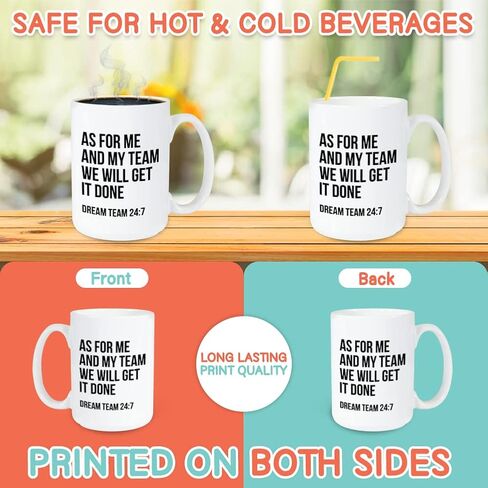 Occupation Coffee Mug 11oz, Dream Team Funny Hilarious Saying for Best Worker Employee Coworker Achievement from Boss Manager, White in Saudi Arabia