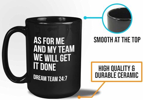 Occupation Coffee Mug 11oz, Dream Team Funny Hilarious Saying for Best Worker Employee Coworker Achievement from Boss Manager, White in Saudi Arabia