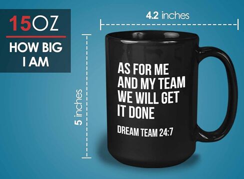 Occupation Coffee Mug 11oz, Dream Team Funny Hilarious Saying for Best Worker Employee Coworker Achievement from Boss Manager, White in Saudi Arabia