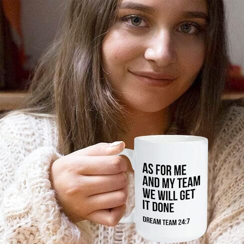 Occupation Coffee Mug 11oz, Dream Team Funny Hilarious Saying for Best Worker Employee Coworker Achievement from Boss Manager, White in Saudi Arabia