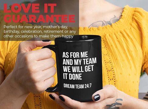 Occupation Coffee Mug 11oz, Dream Team Funny Hilarious Saying for Best Worker Employee Coworker Achievement from Boss Manager, White in Saudi Arabia