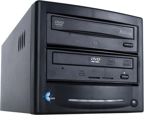 ناسخة أقراص DVD/CD من 1 إلى 1 من EZ Dupe - ناسخة أقراص وسائط الفيديو والصوت GS1SAMB (أسود) in Kuwait