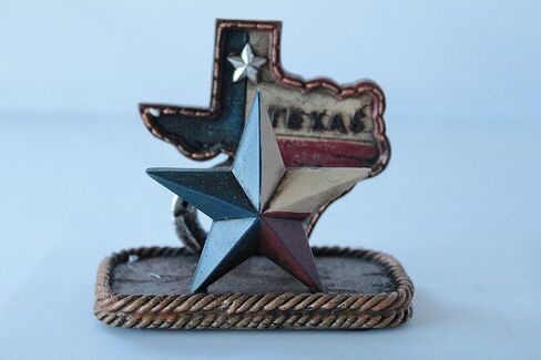 حامل بطاقات عمل لخريطة تكساس الغربية لون ستار لتزيين مكتب المنزل الريفي in Kuwait