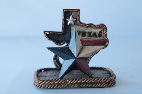 حامل بطاقات عمل لخريطة تكساس الغربية لون ستار لتزيين مكتب المنزل الريفي in Kuwait