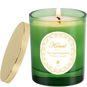 شموع كوني المعطرة، شموع الصويا، شمعة العلاج العطري، شمعة معطرة بمسك الروم للرجال والنساء، شمعة شمع الصويا، شمعة للمنزل المعطرة، 7.05 أونصة، مثالية لخلق أجواء مريحة وهدايا العطلات in Kuwait