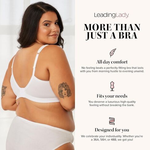 LEADING LADY The Evie - All-Day Cotton Comfort Bra. in Kuwait