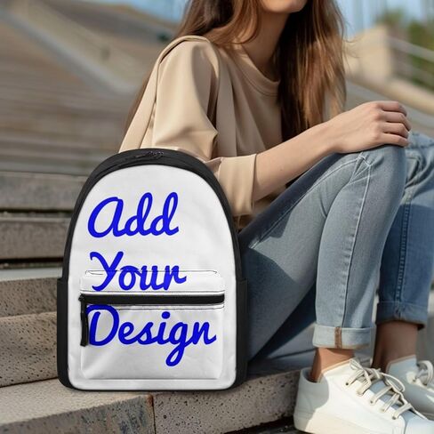 FOR U DESIGNS Kids Travel School Backpack Shoulder Bag for Girls Cute White Puppy Dog Print in Kuwait