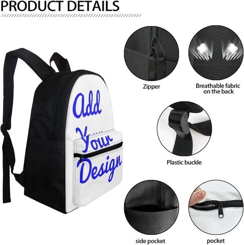 FOR U DESIGNS Kids Travel School Backpack Shoulder Bag for Girls Cute White Puppy Dog Print in Kuwait