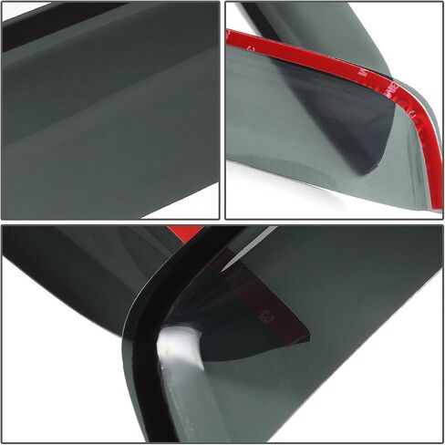 Auto Dynasty 4 PCS Tape on Window Vent Visor Deflector Rain Guard Compatible with Honda Element in Saudi Arabia