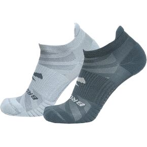 Brooks Ghost Lite No Show Socks I Performance Running, Comfort Fit with Arch Support for Men & Women (2-Pack Set)