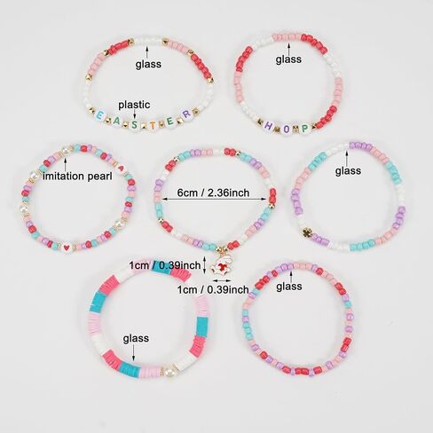 الأساور Lonext Filet Mardi Gras Bead - 7.2 "(حزمة من 6) - ألوان متنوعة ، مثالية للحفلات الاحتفالية والمسيرات - نوبة مريحة ومذهلة in Saudi Arabia