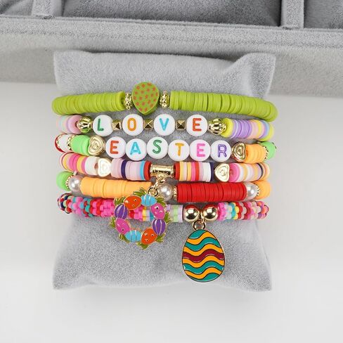 Lonext Vibrant Mardi Gras Bead Bracelets - 7.2" (Pack of 6) - Assorted Colors, Ideal for Festive Parties & Parades - Comfortable Fit, Stunning Design in Saudi Arabia