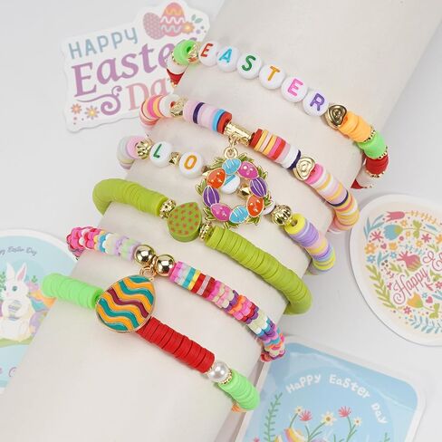 Lonext Vibrant Mardi Gras Bead Bracelets - 7.2" (Pack of 6) - Assorted Colors, Ideal for Festive Parties & Parades - Comfortable Fit, Stunning Design in Saudi Arabia