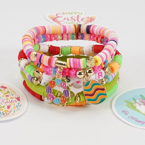 Lonext Vibrant Mardi Gras Bead Bracelets - 7.2" (Pack of 6) - Assorted Colors, Ideal for Festive Parties & Parades - Comfortable Fit, Stunning Design in Saudi Arabia