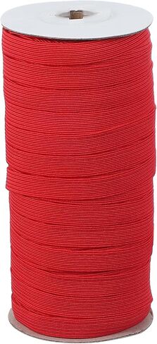 PATIKIL Elastic Bands 1/4 Inch x 50 Yards, Polyester Flat Elastic Cord Stretch Strap for Sewing Crafting DIY, Turquoise in Saudi Arabia
