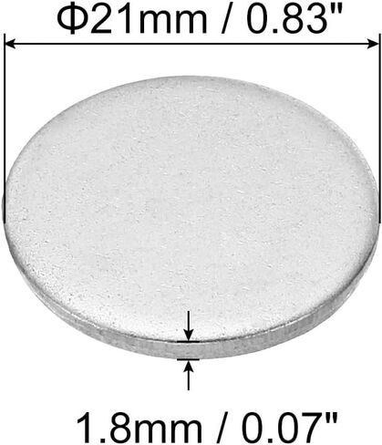 Patikil 40mm Steel Disc ، 20pcs ختم المعادن ختم الفراغات الدائرة الدائرة الدائرية صفيحة المعادن DIY in Saudi Arabia