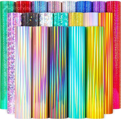 الفينيل الدائم المجسم باللون الذهبي الوردي من GIRAFVINYL للكريكت - 6 عبوات من أوراق الفينيل ذاتية اللصق مقاس 12 بوصة × 12 بوصة للديكور المنزلي واللافتات والحفلات والهدايا والمزيد. in Kuwait