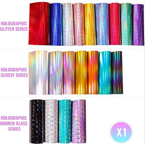 الفينيل الدائم المجسم باللون الذهبي الوردي من GIRAFVINYL للكريكت - 6 عبوات من أوراق الفينيل ذاتية اللصق مقاس 12 بوصة × 12 بوصة للديكور المنزلي واللافتات والحفلات والهدايا والمزيد. in Kuwait