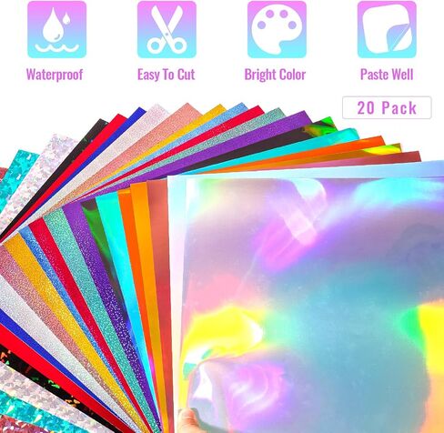 الفينيل الدائم المجسم باللون الذهبي الوردي من GIRAFVINYL للكريكت - 6 عبوات من أوراق الفينيل ذاتية اللصق مقاس 12 بوصة × 12 بوصة للديكور المنزلي واللافتات والحفلات والهدايا والمزيد. in Kuwait