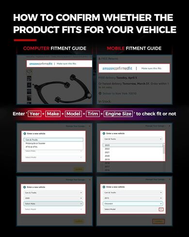 KAX Front Upper Control Arms, 2x Front Upper Control Arms 2-4" Lift Kit Compatible With 2006-2021 DODGE RAM 1500 4WD 4x4 Suapension Kit in Saudi Arabia