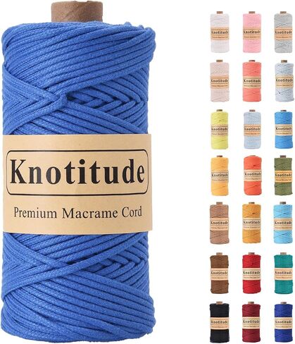 CT-KN-3MM Polycotton 3mm x 97Yards (90M) Macrame Braid Cord Crafts for Decorations Pet Toys Weaving / 33-Pastel Pink in Saudi Arabia