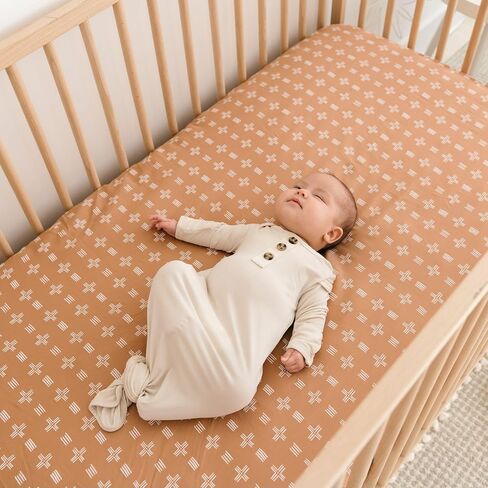 Crane Baby Safari Animal Crib Sheet, Fitted Crib Sheets, 28x52 Standard Size Crib Sheets, Cotton Nursery Bedding, Safari Nursery Decor, Safari Crib Sheets, Crib Sheets Cotton in Saudi Arabia