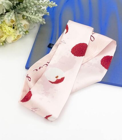 Women's Designer Hair Tie Neckerchief Handbag Handle Ribbon Fashion Scarf (A-WHITE) in Saudi Arabia