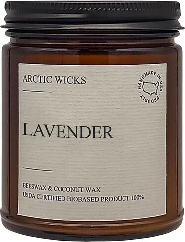 Pumpkin Bourbon Coconut & Beeswax Non-Toxic Candle | Arctic Wicks 9oz Fall Scented Candle | Clean-Burning, Soy-Free | Autumn Spice with Cinnamon, Maple, and Brown Sugar | USDA Biobased Certified in Kuwait