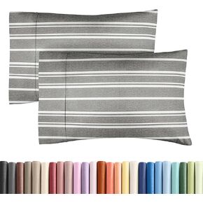 Queen Size Pillow Cases Set of 4 - Extra Soft Pack of 4 Pillowcase Covers - Hotel Luxury Pillowcases - Machine Washable Pillow Protectors - 20x40 Pillow Cases 4 Piece - Queen Size White Pillow Covers