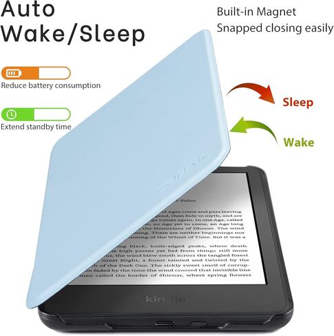CoBak Case for All New Kindle 11th Generation 2022 Release Only - Ultra Slim PU Leather Smart Cover with Auto Sleep and Wake, Premium Protective Case for Kindle 2022 in Saudi Arabia