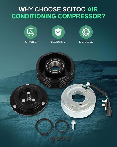 SCITOO AC Compressor Clutch 2009-2014 Fit for Acura TSX 2.4L in Saudi Arabia