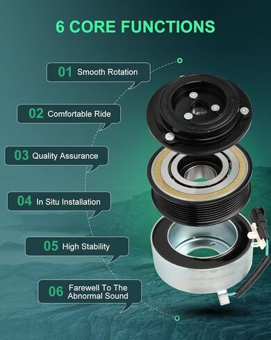 SCITOO AC Compressor Clutch 2009-2014 Fit for Acura TSX 2.4L in Saudi Arabia