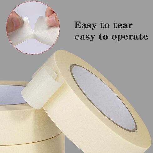 Masking Tape, 0.39 Inch x 13 Yards x 12 Rolls, Multicolor, 10 mm Painters Tape Bulk, No Residue, Craft Tape for Artist DIY Crafts, Arts, Decorations, Total 511 Feet in Saudi Arabia