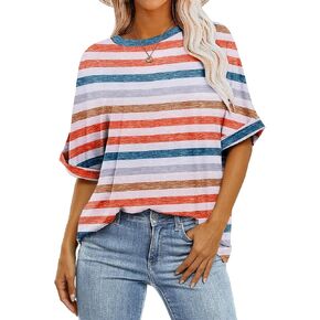 Zeagoo Women Oversized T-Shirt Summer Casual Short Sleeve Loose Tee Tops