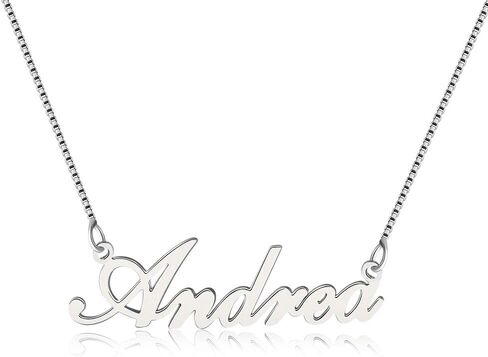 925 Sterling Sliver Custom Name Necklace Personalized Initial Necklaces Pendant Jewelry Gift for Her (Thomas) in Kuwait
