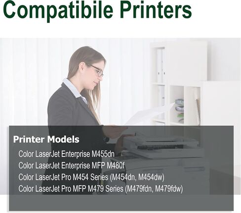 4 حزمة استبدال لـ HP 507A خراطيش الحبر تعمل مع HP LaserJet Enterprise 500 Color M551 ، LaserJet 500 Color MFP M575 ، LaserJet Pro 500 Color MFP M570 Series (Black ، Cyan ، Magenta ، Yellow) in Saudi Arabia