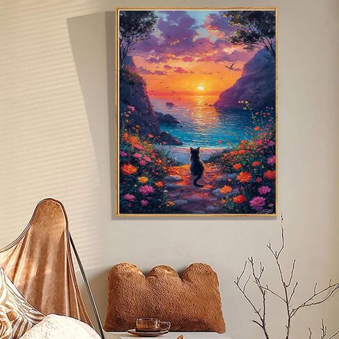 Gamteldot Diamond Painting Kits for Adults Beginner,Diamond Art Pink Diamond Painting Kits,5D Diamond Art Kits DIY Full Drill Diamond Dots Gem Arts Craft for Home Wall Decor Gift-12x16in in Saudi Arabia