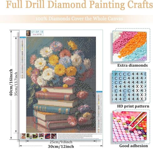 Gamteldot Diamond Painting Kits for Adults Beginner,Diamond Art Pink Diamond Painting Kits,5D Diamond Art Kits DIY Full Drill Diamond Dots Gem Arts Craft for Home Wall Decor Gift-12x16in in Saudi Arabia