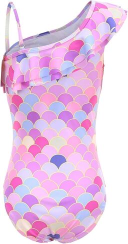 Big Girls One Piece Swimsuit Hawaiian Adjustable Straps Bathing Suit Size 16/7-16 in Saudi Arabia