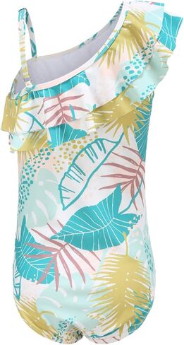 Big Girls One Piece Swimsuit Hawaiian Adjustable Straps Bathing Suit Size 16/7-16 in Saudi Arabia