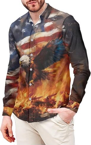 Biyejit Mens Long Sleeve Shirt, Regular Fit Casual Button Down Shirt for Men Teens Size XS-6XL in Kuwait